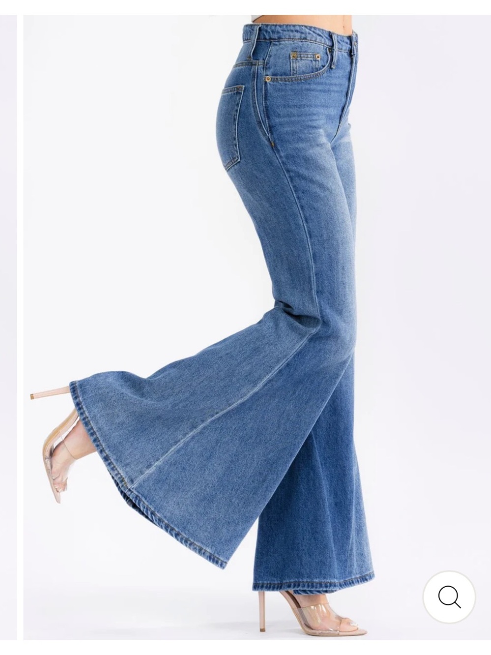 Boho NWT High-Waist Blue SUPER Flared Women’s Jeans size S-M-L